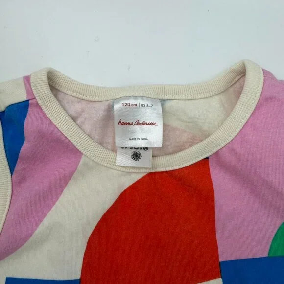 Hanna Andersson Colorful Shapes Tank Dress Size 120 - Picture 2 of 2